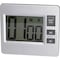 Tatco Digital Timer, Desk/Wall, 3-3/8"x3/4"x3", Silver/Black TCO52410 - alternate 1